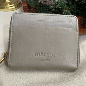 Margot New York Gray Leather Wallet